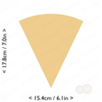 1-7_of_pie~7in-cm-inch-cookie.png Slice (1∕7) of Pie Cookie Cutter 7in / 17.8cm