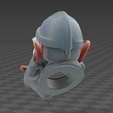 2.png Low Poly Male Dwarf Head - (STL, OBJ, FBX)