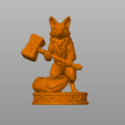 123.png Fox Warrior Hammer Bookend 🦊🔨