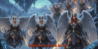 sexy xmas - angels in viking style