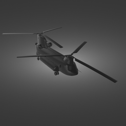 Helicopter-Chinook-render.png STL file Helicopter Chinook・Template to download and 3D print