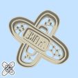 83-2.jpg Science and technology cookie cutters - #83 - medical patch (i'm fine) (style 2)