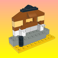 Храм-02.png OBJ file NotLego Lego Church Model B0271・3D printable model to download