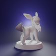 glaceon-clay-2.jpg Télécharger fichier STL GLACEON - mignon pokemon brillant imprimable en 3D • Objet à imprimer en 3D, Mypokeprints