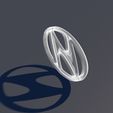 17.jpg Hyundai Badge 3D Print