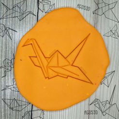 8.jpg Fichier STL Grue en papier - origami COOKIE CUTTER - PLAQUE COUPE-GALETTES OU FONDANT oriental - 8cm・Idée pour impression 3D à télécharger