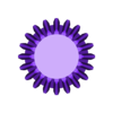 bevel_gear_20T.stl Single motor 2 function steerable IR controlled Robot