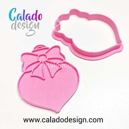 Christmas ornament , chirimbolo christmas with ribbon - 3D model önizlemesi