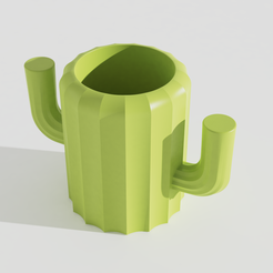 SILHUETA.291.png Archivo STL Jarrón Cactus de Neuhaus Design・Modelo para descargar y imprimir en 3D
