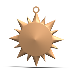 sun_earrings.png Archivo STL gratis Pendientes Sol・Modelo imprimible en 3D para descargar
