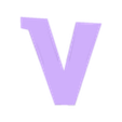 V.stl Letters and Numbers POKEMON (2 colors) Letters and Numbers | Logo
