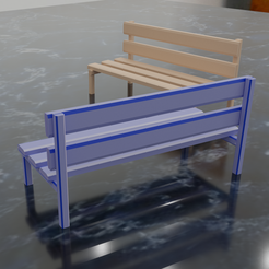 bench03.png Decorative 3D sitting bench model .stl file