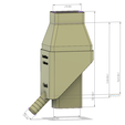 Rain Barrel Diverter ver02 v9-d23.png Rainwater Collector Fits 2X3 inch Residential Downspouts for barrel
