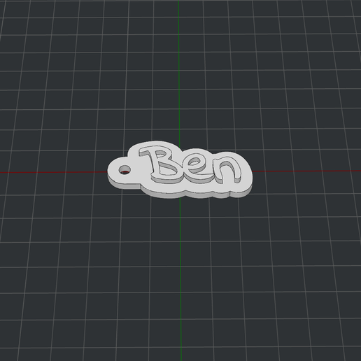Keychain Ben 3D model