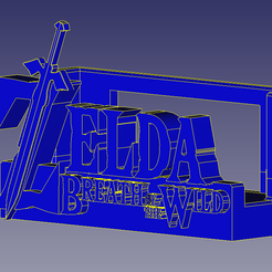 zelda.png Файл STL Держатель Nintendo Switch Zelda・Дизайн 3D принтера для загрузки