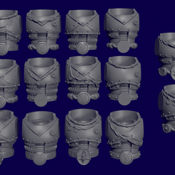 Bodies.png Archivo 3D Torsos de halcón de guerra・Diseño para descargar y imprimir en 3D, ForgesOfZeon