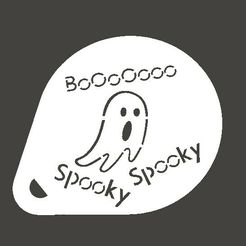 Spooky1.jpg Archivo STL gratis Espeluznante fantasma Plantilla Cappuccino・Diseño por impresión en 3D para descargar