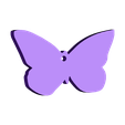keychain-butterfly-001.stl Schmetterling Silhouette Schlüsselanhänger