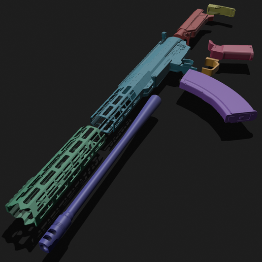 🔫 CMMG MK47 Assault-Rifle ( Prop-Gun ) 1/1 Scale・ STL File for 3D ...