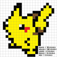 Pikachu-pixel-art-map.png 025 Pikachu pixel art    (Updated with .3mf version)
