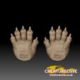 5-toed-top.jpg 5-Toed Creature Paws for Art Dolls and Puppets
