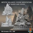 1.jpg L'équilibre mystique : Méditation divine de Nandi et Shiva
