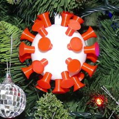 8191SWH1evL._AC_SL1500_[1].jpg STL file Coronavirus Covid-19 Ball for Christmas Tree・3D printable design to download, Invento