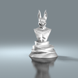 RealCLoth2.0_DemoScene.12.png Egyptian God : Anubis Bust Statue With Base and Without Tribal Art Decor