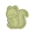 Squirrel.png Forest Animals Cookie Cutter Set of 8 - Commercial Version