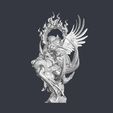 IMG_6767.jpeg Ethereal Forest Maiden & Guardian Owl - High Detail 3D Printable Statue