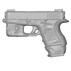 Glock26-TLR6_01.jpg GLOCK 26 9MM PISTOL avec Streamlight TLR-6 REAL SIZE SCAN