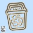 90-2.jpg Science and technology cookie cutters - #90 - recycling garbage (style 1)