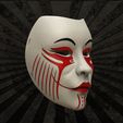 3.jpg Geisha Mask Anime Mask 3D print model