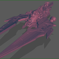 screenShot_Nurgle_Helltalon1.png Free STL file Disgusting Talon Fightercraft・Object to download and to 3D print