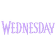 logo Wednesday.obj.obj WEDNESDAY ADDAMS LOGO - NETFLIX