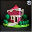 002B.jpg ILLUMINATED FAIRY HOUSES - THE CAKE SLICE!