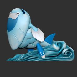 6.jpg Fichier STL Arctovish - FAN ART - FIGURINE POKEMON - MODÈLE PRINT 3D・Modèle pour impression 3D à télécharger