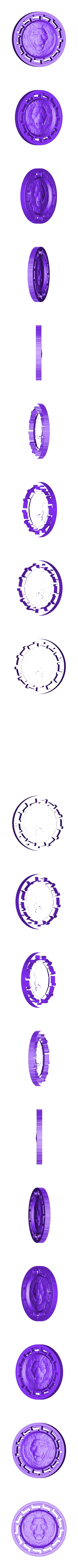 59.stl fierce lion circular