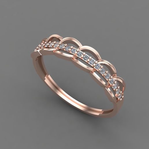 Womens Diamond Signet Ring Women Rings 3dmodels 3D print model 3D print model 3D model