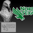 gnghgh.png NCAA - North Texas Mascot football mascot statue - CNC - 3d Print