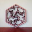 three-hares-on-mantlepiece.jpg Archivo STL Placa mural de las Tres Liebres・Modelo de impresora 3D para descargar