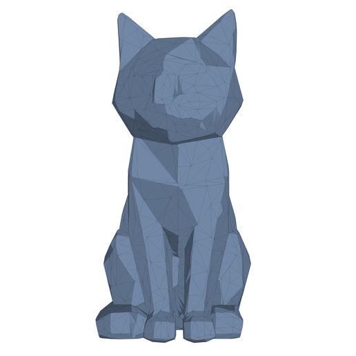 🐱 Low Poly Cat・ STL File for 3D printing・Cults