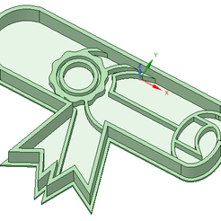 diploma.png STL file Diploma graduacion cookie cutter・3D print design to download