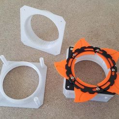 20180914_111312.jpg Free STL file Tunnel for "120mm Fan Aperture Door"・3D printer model to download
