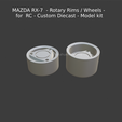 New-Project-2021-05-24T223857.572.png MAZDA RX-7 - Rotary Rims / Wheels - for RC - Custom Diecast - Model kit