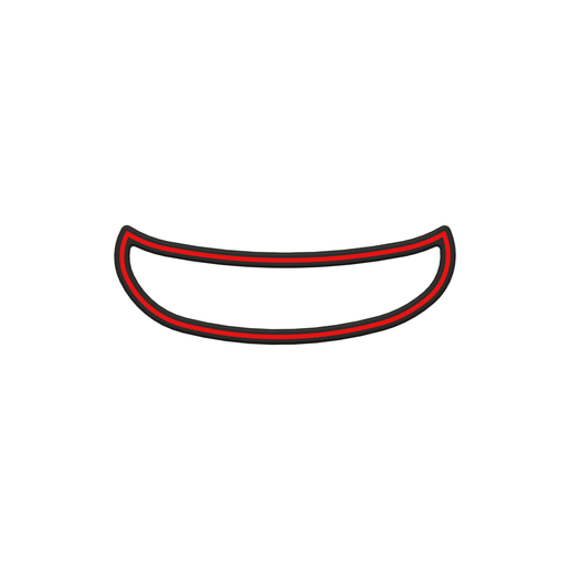 Canoe Cookie Cutter STL File - 4 inches