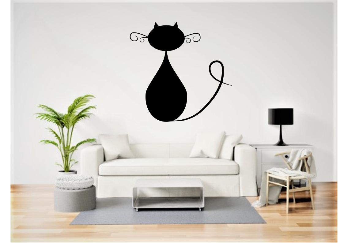 gato-4.png Fichier STL silhouette de chat silhouette de chat・Plan imprimable en 3D à télécharger, RMMAKER