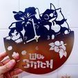 photostudio_1538496232860.jpg STL file Clock Lilo & Stitch + Stitch cookie cutter・3D print model to download