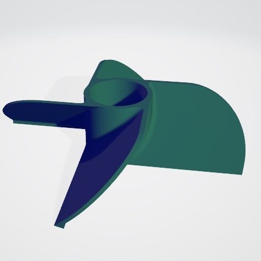 Download free STL file 4 flaps marine propeller • 3D printable design