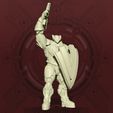 Cheer-Pose.jpg STL file (Mercy's Reach) Void Knight - Cheer Pose・3D print design to download